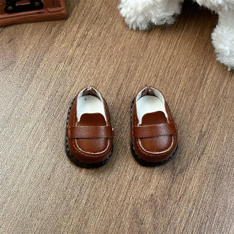 Jojedomo Compatible with Labubu Doll Shoes for 17cm Doll,Shoes Used for Labubu Accessories (A-Brown) - Image 4
